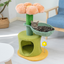 Flower-Styled Cat Tree with Soft Nest & Scratching Posts-Style A