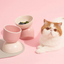 Makesure Sugar Bean Ceramic Double Pet Bowls For Cat and Small Dogs