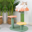 Flower-Styled Cat Tree with Soft Nest & Scratching Posts-Style A