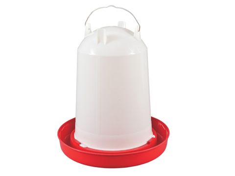 RED & WHITE DRINKERS AND FEEDERS