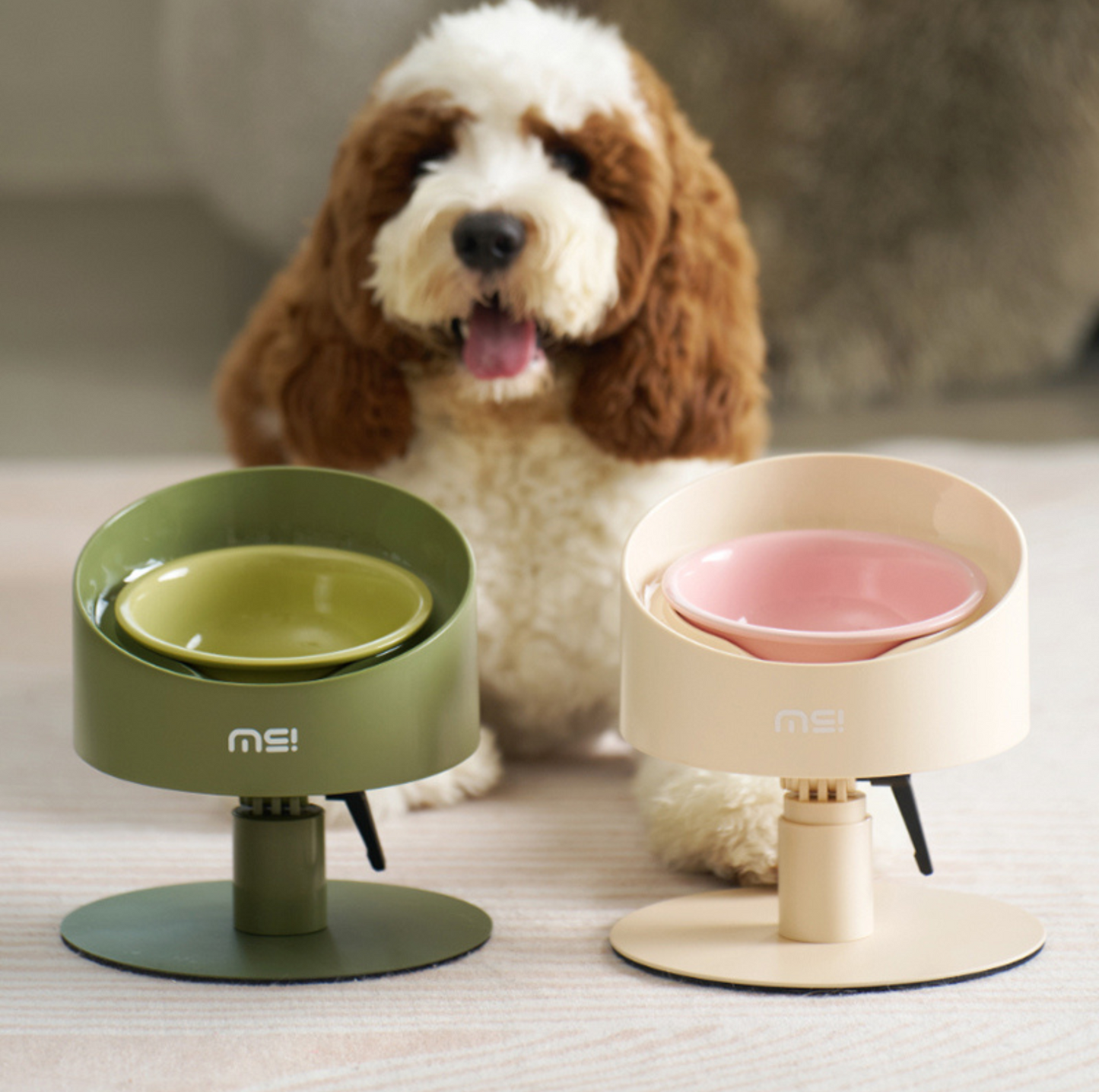 Makesure Sunflower Adjustable Pet Food Bowl