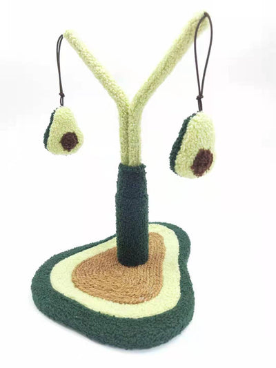 Avocado Scratching Post Toy Cat Kitten Grinding Claw Scratcher Activity Tree Asiasilvervine