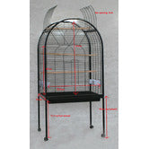 BonAvi 76cm Parrot Cage Open Top