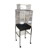 Cockatiel Cage with Stand in Black