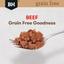 Black Hawk Grain Free Adult Beef Wet Dog Food Can