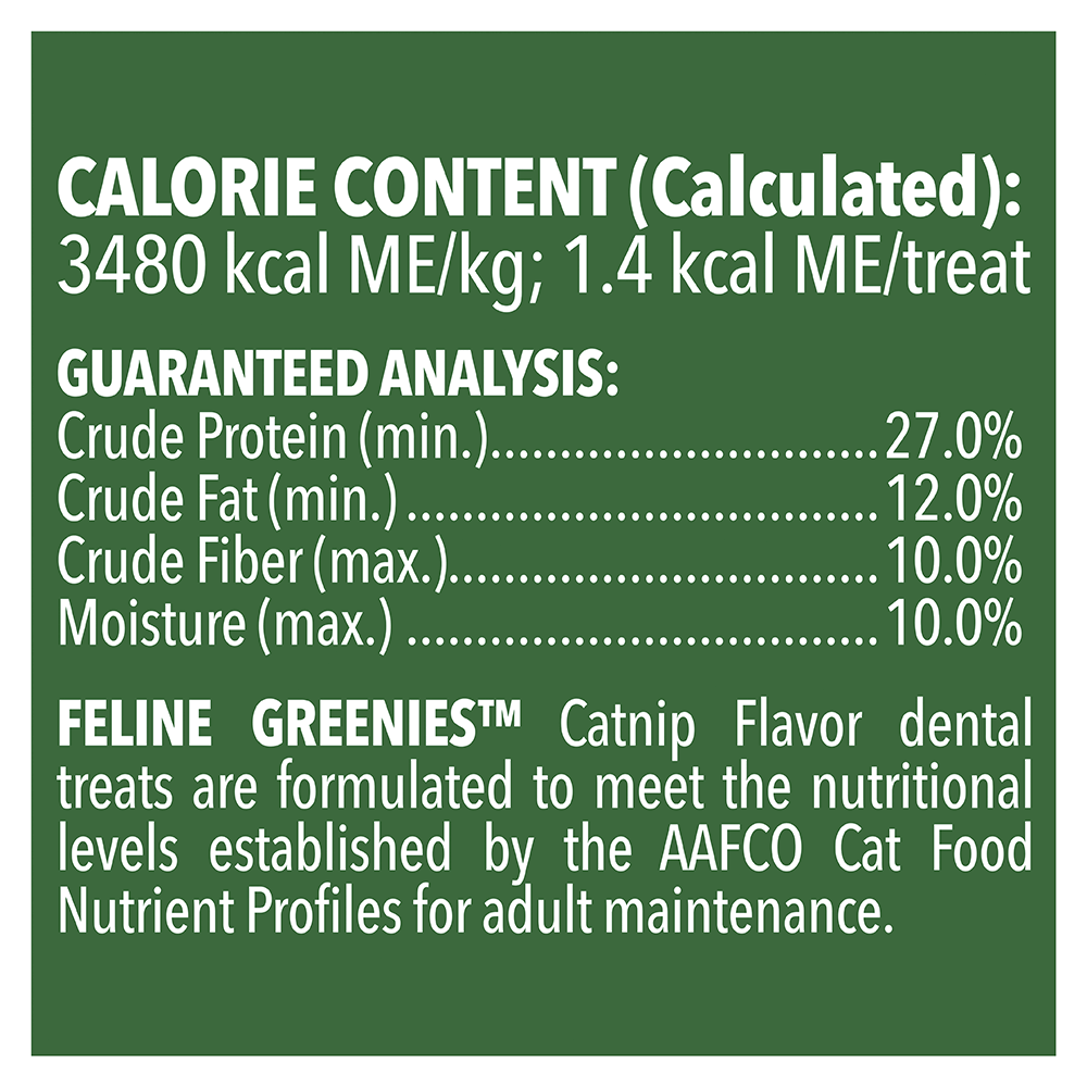 Greenies Cat Treats Dental Catnip Flavour