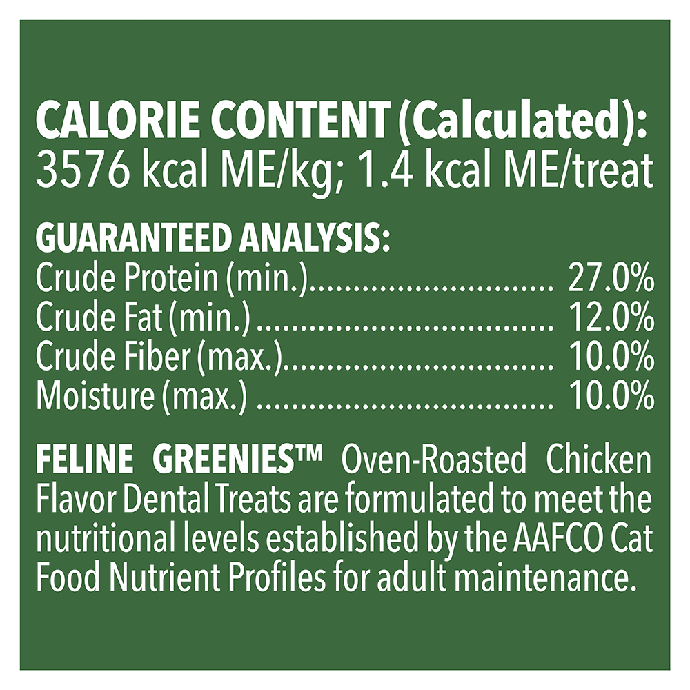 Greenies Cat Treats Dental Oven Roasted Chicken Flavour