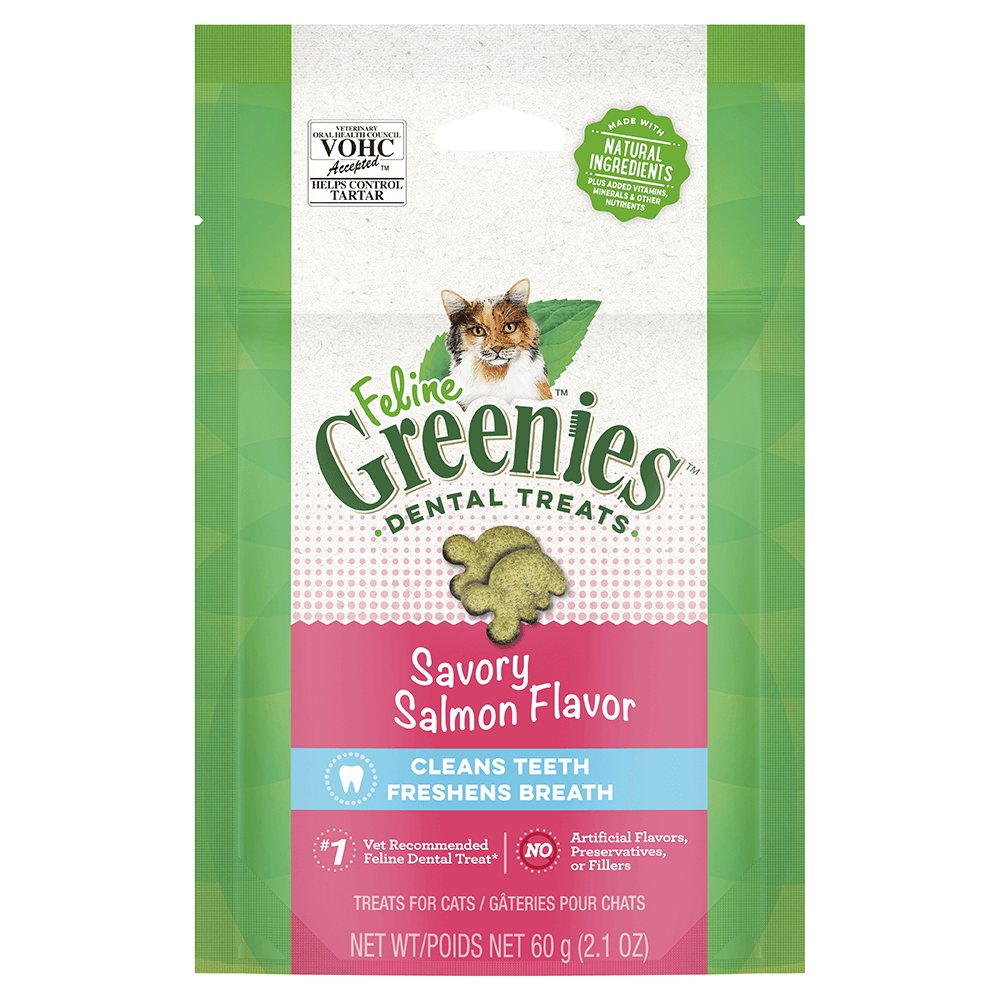 Greenies Cat Treats Dental Savoury Salmon Flavour