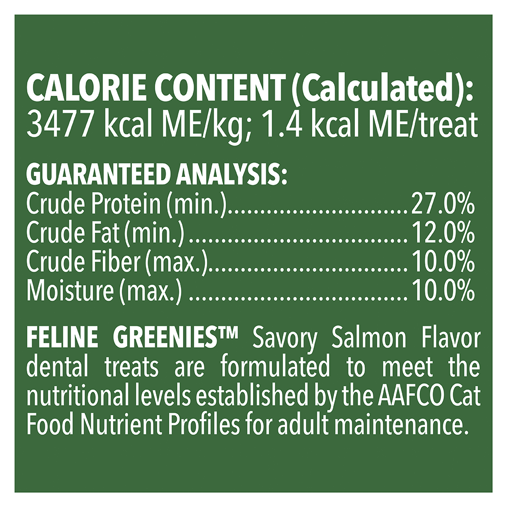 Greenies Cat Treats Dental Savoury Salmon Flavour