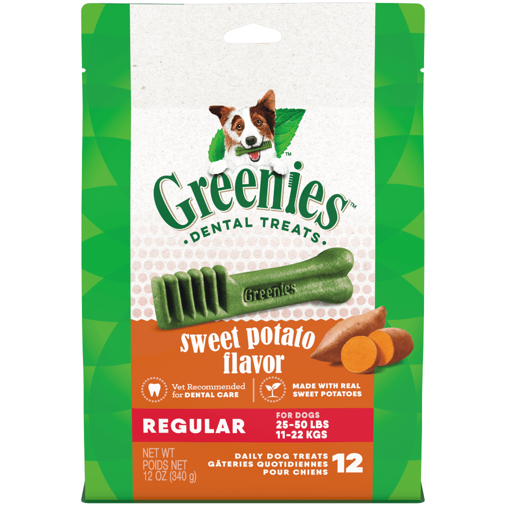 Greenies Sweet Potato Flavoured Regular Dog Dental Treats