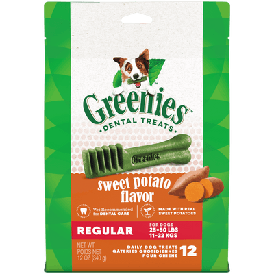 Greenies Sweet Potato Flavoured Regular Dog Dental Treats