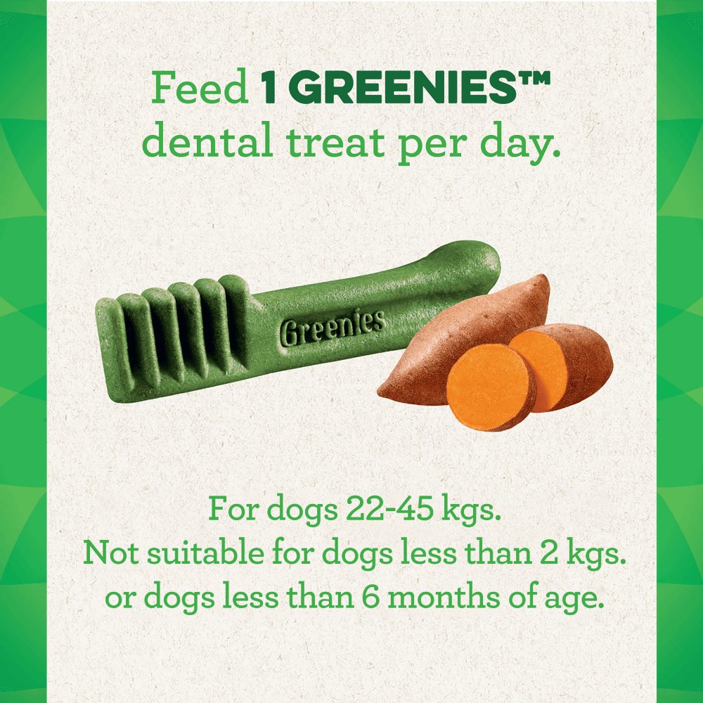 Greenies Sweet Potato Flavoured Large Dog Dental Treats