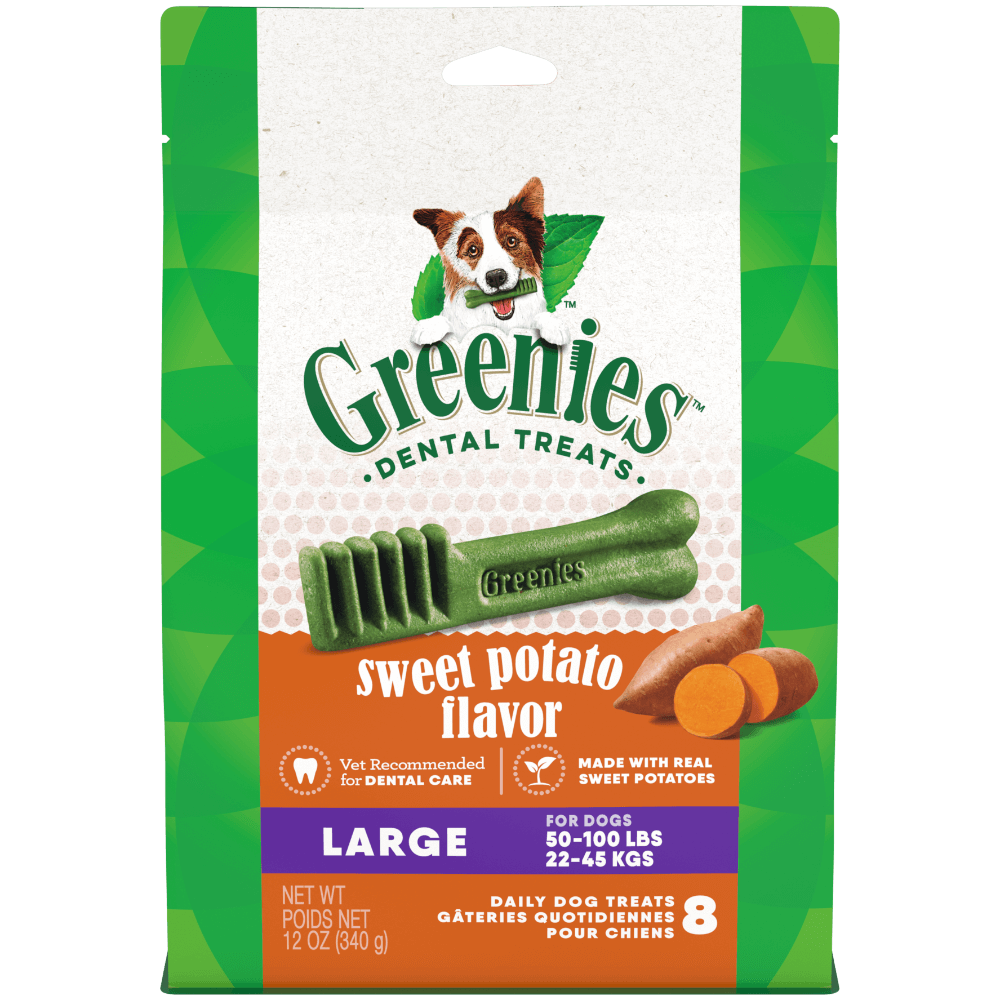 Greenies Sweet Potato Flavoured Large Dog Dental Treats