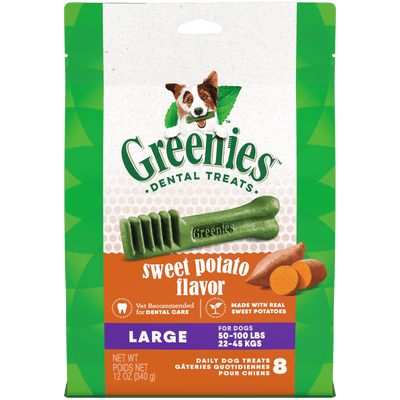 Greenies Sweet Potato Flavoured Large Dog Dental Treats