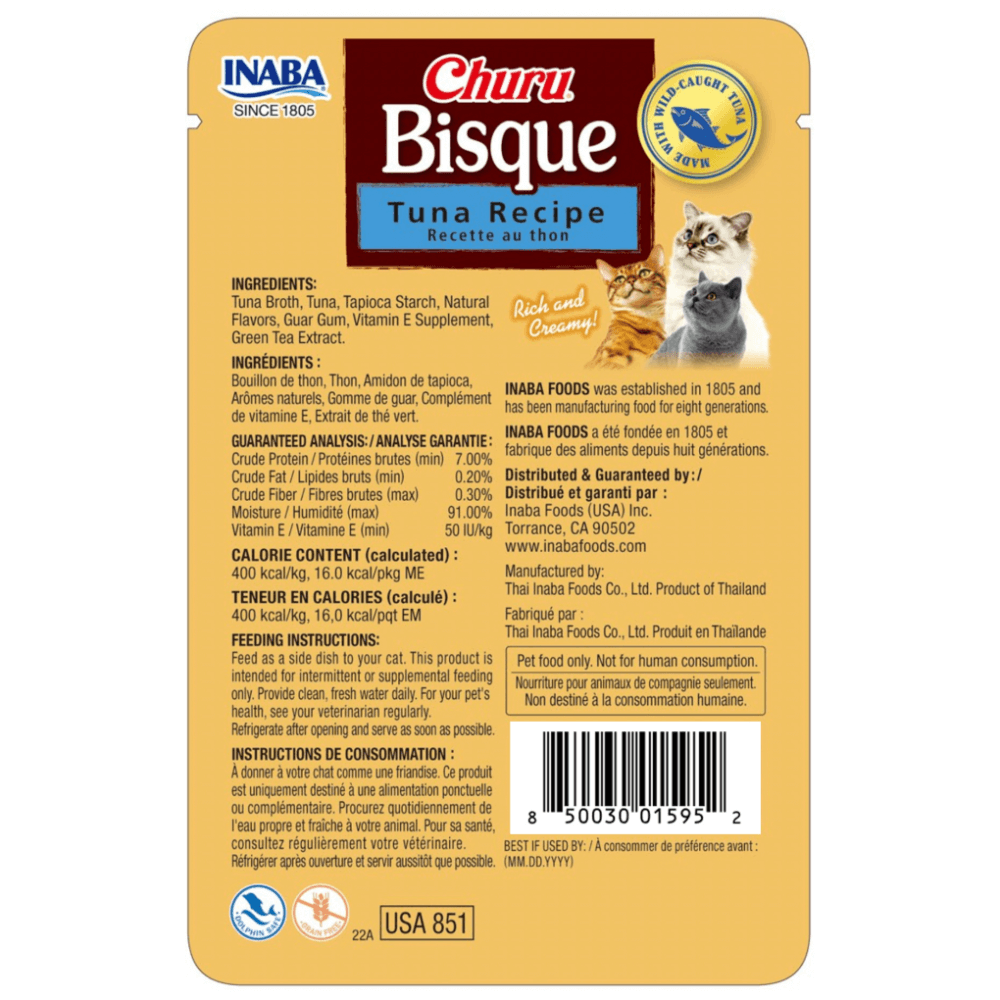 Inaba Churu Bisque Tuna Recipe Cat Treats