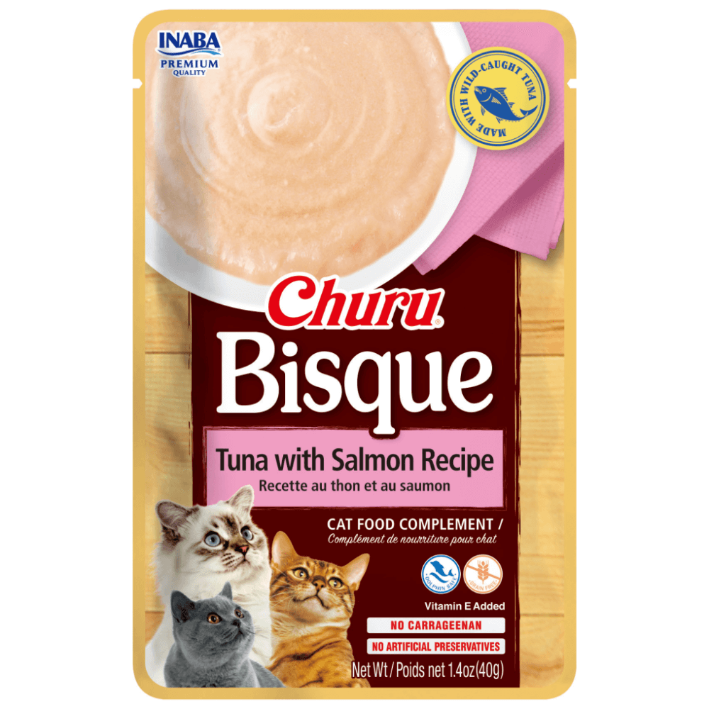 Inaba Churu Bisque Tuna With Salmon Recipe Cat Treats