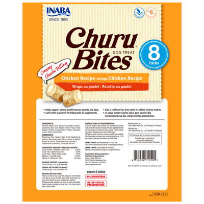 Inaba Churu Bites Chicken Wraps Chicken Recipe Dog Treats