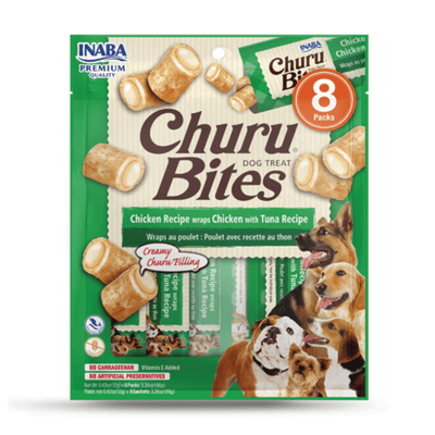 Inaba Churu Bites Chicken Wraps With Tuna Recipe Dog Treat