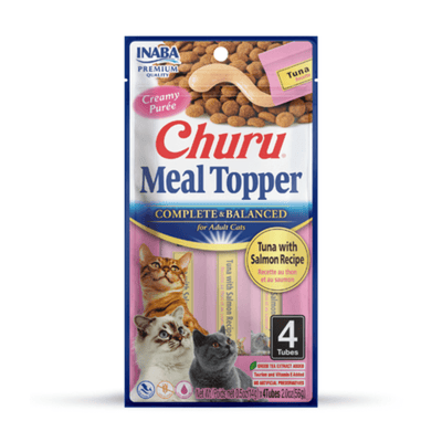 Inaba Churu Complete And Balanced Meal Topper Tuna Salmon Recipe Cat