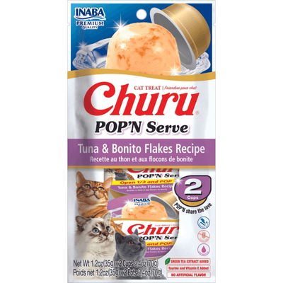 Inaba Churu Pop N Serve Tuna And Bonito Flakes Recipe Cat Treats