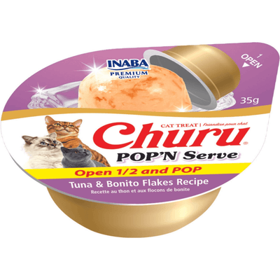 Inaba Churu Pop N Serve Tuna And Bonito Flakes Recipe Cat Treats