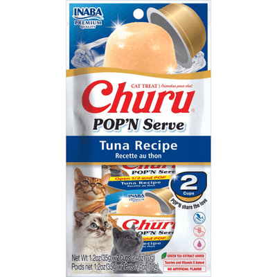 Inaba Churu Pop N Serve Tuna Recipe Cat Treats