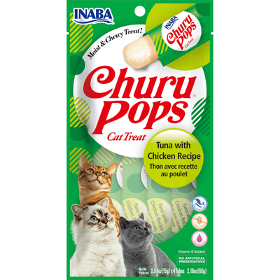 Inaba Churu Pops Tuna With Chicken Cat Treat