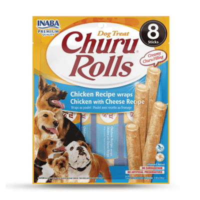 Inaba Churu Roll Chicken Wraps With Cheese Recipe Dog Treat