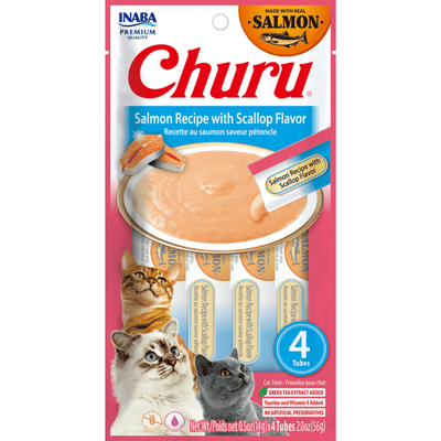 Inaba Churu Salmon With Scallop Recipe Cat Treats