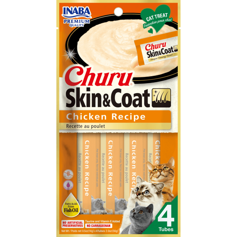 Inaba Churu Skin And Coat Chicken Recipe Cat Treat