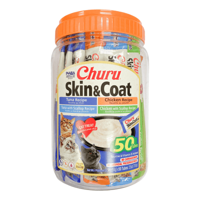 Inaba Churu Skin And Coat Variety Tub Cat Treats