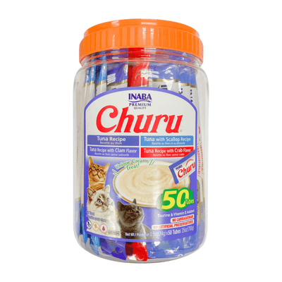 Inaba Churu Tuna And Seafood Variety Tub Cat Treats