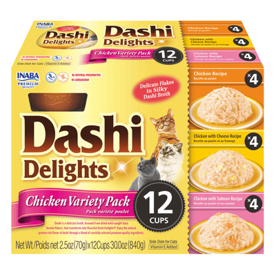 Inaba Dashi Delights Chicken Variety Pack Cat Treats