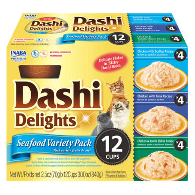 Inaba Dashi Delights Seafood Variety Pack Cat Treats