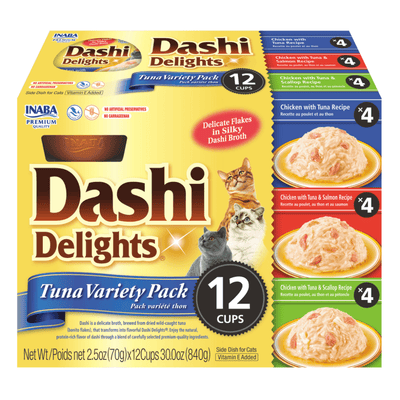 Inaba Dashi Delights Tuna Variety Pack Cat Treats