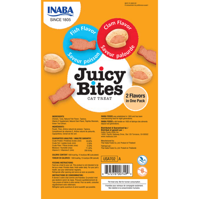 Inaba Juicy Bites Fish And Clam Cat Treat