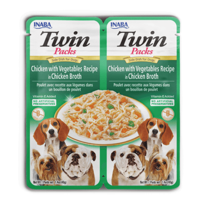 Inaba Twin Packs Chicken With Vegetables In Chicken Broth Dog Treat