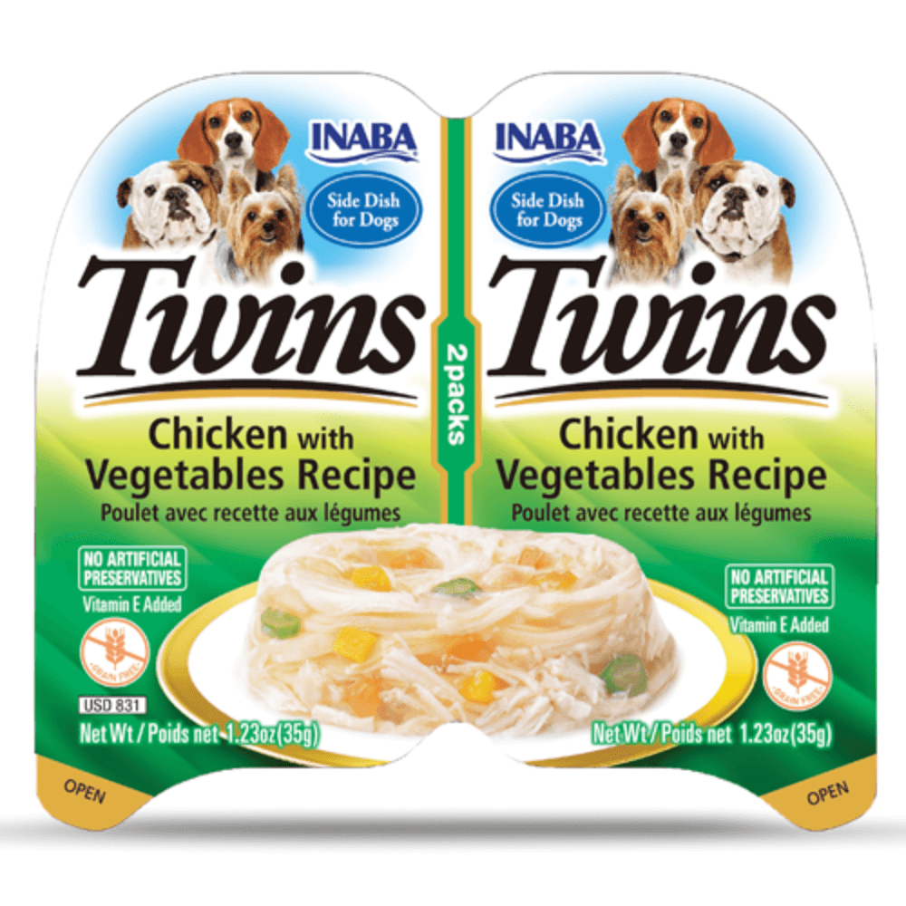 Inaba Twins Chicken With Vegetables Recipe Dog Treat