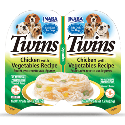 Inaba Twins Chicken With Vegetables Recipe Dog Treat