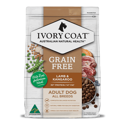 Ivory Coat Grain Free Dry Dog Food Lamb And Kangaroo