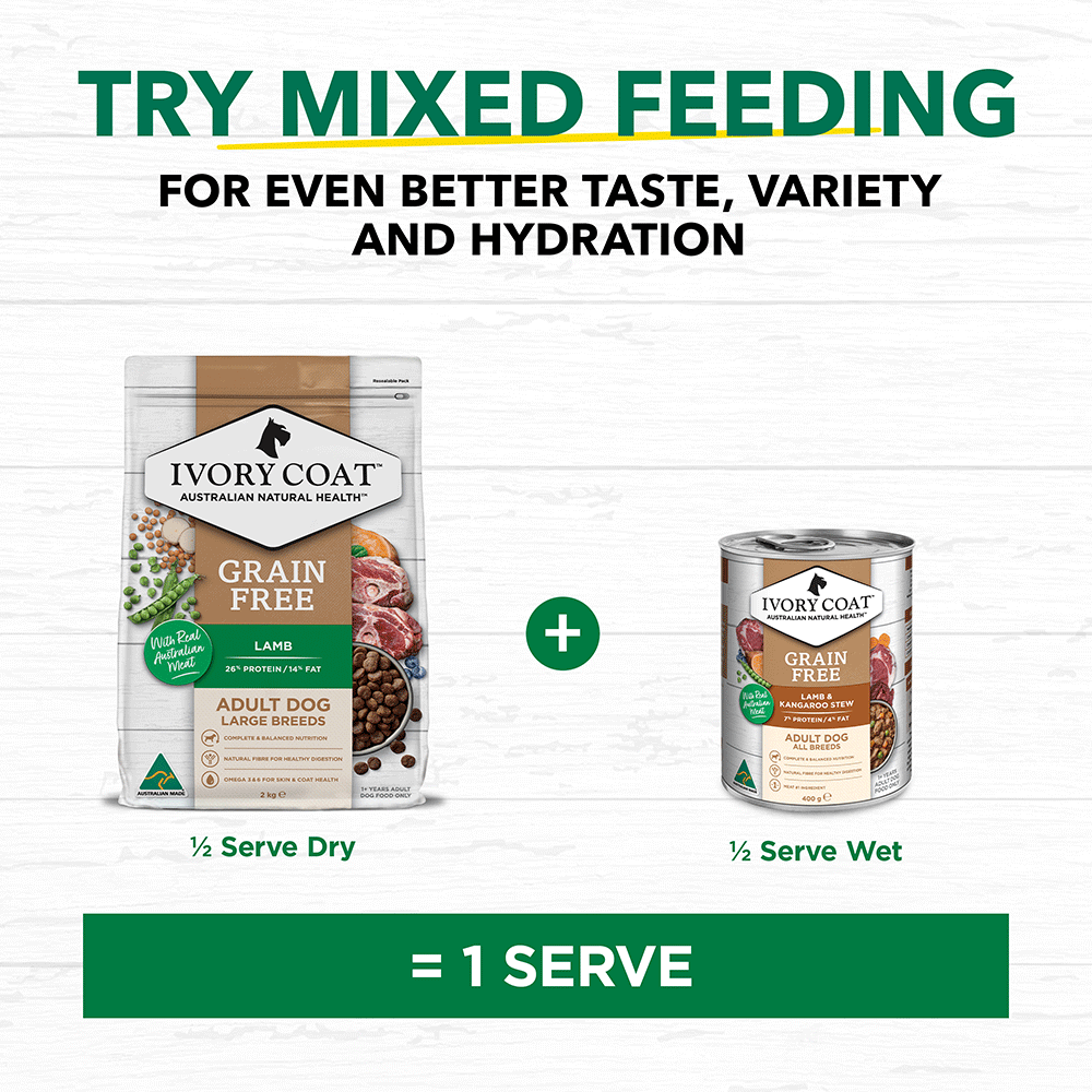 Ivory Coat Grain Free Dry Dog Food Large Breed Adult Lamb