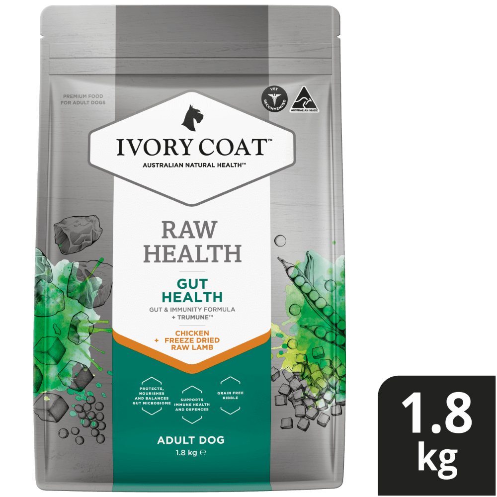 Ivory Coat Raw Health Adult Gut Health Dry Dog Food