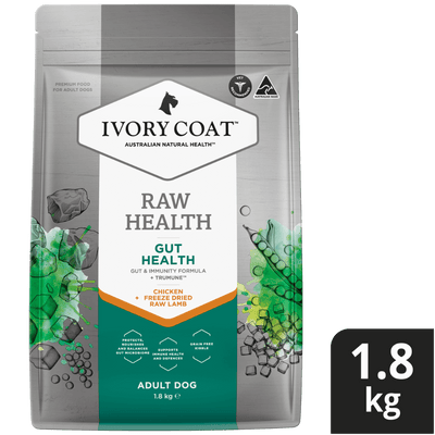 Ivory Coat Raw Health Adult Gut Health Dry Dog Food