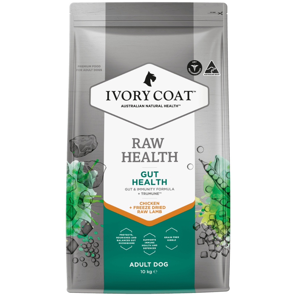 Ivory Coat Raw Health Adult Gut Health Dry Dog Food