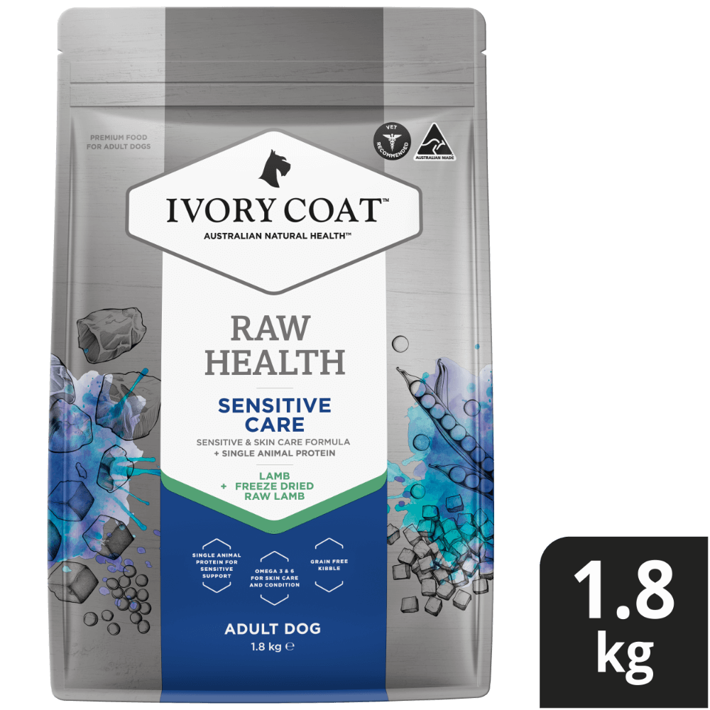 Ivory Coat Raw Health Adult Sensitive Care Dry Dog Food