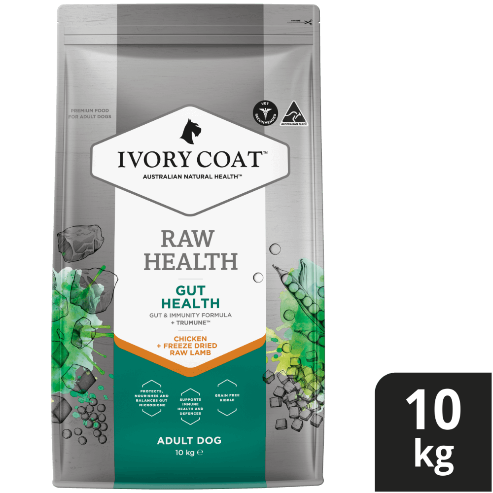 Ivory Coat Raw Health Adult Gut Health Dry Dog Food