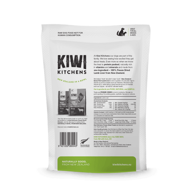 Kiwi Kitchens Freeze Dried Lamb Liver Dog Treats