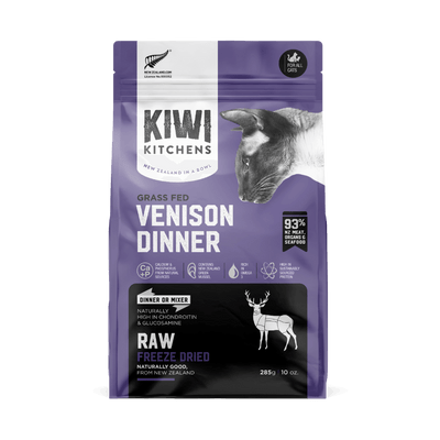 Kiwi Kitchens Freeze Dried Venison Dry Cat Food