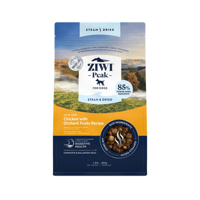 Ziwi Peak Steam And Dried Cage Free Chicken With Orchard Fruits Dry Dog Food