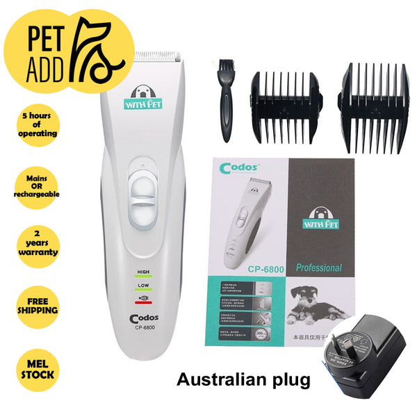 Electric Pet Hair Trimmer Codos CP-6800 Dog Cat Grooming Clipper Shaver  Razor AU